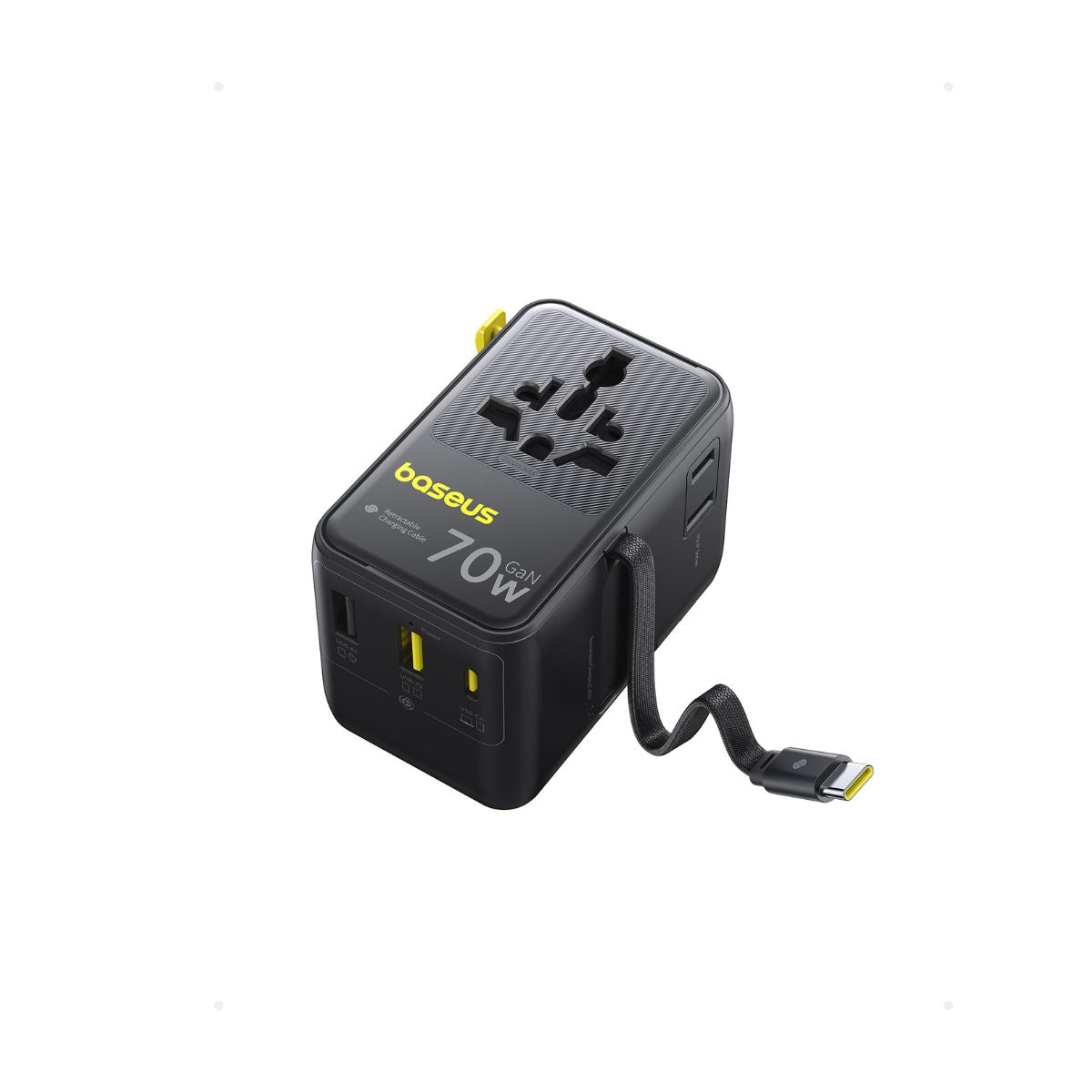 Baseus EnerCore CG11 Universal Travel Adapter 2AC+2U+2C 70W - Image 3