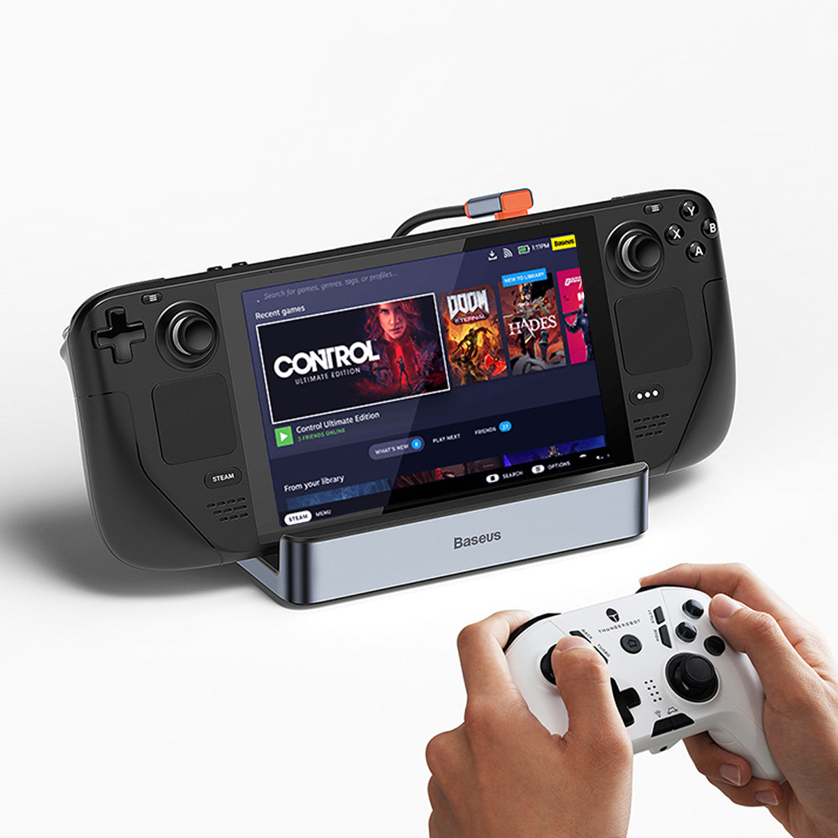 Baseus GamerX 6 Ports USB-C Steam Deck Docking Station - Image 8