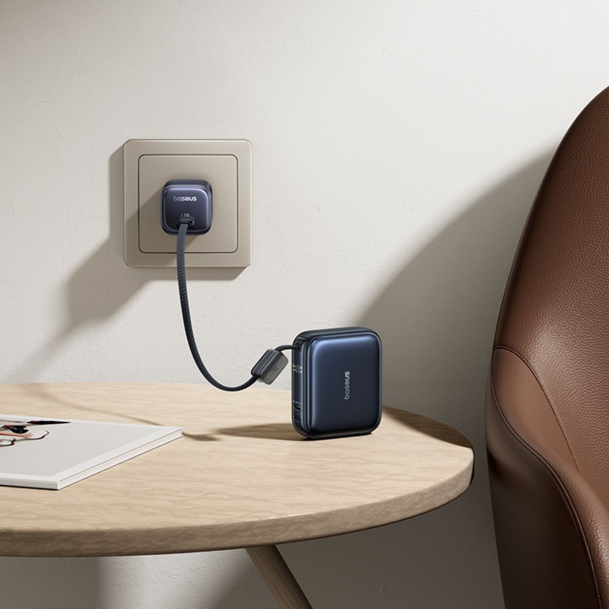 Baseus PicoGo AC22 Ultra Mini Power Bank with Built-in Cable 10000mAh 45W - Image 5
